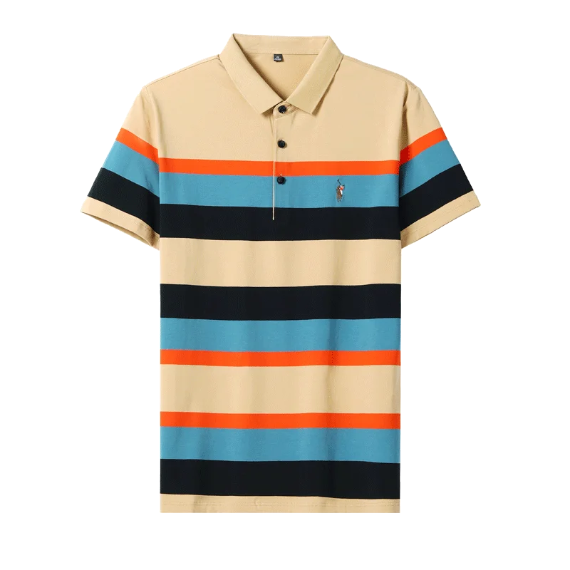 Striped Men's Polo - Image 6