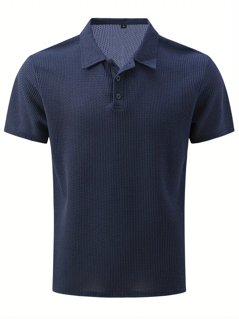Men's Polo Shirt - Cotton Blend - Regular Fit - Short Sleeve - Breathable Casual Design - Image 2