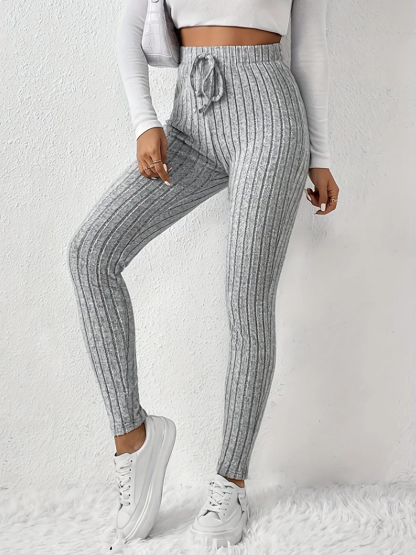 Lara Rib-knit legging for Ladies - Image 4
