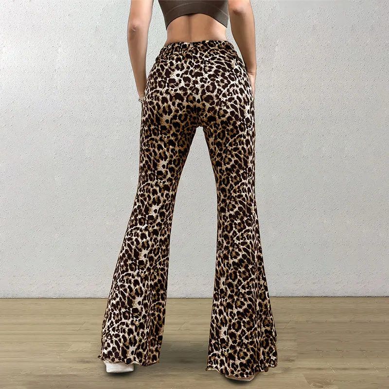 Ladies Leopard flared Pants - Image 2