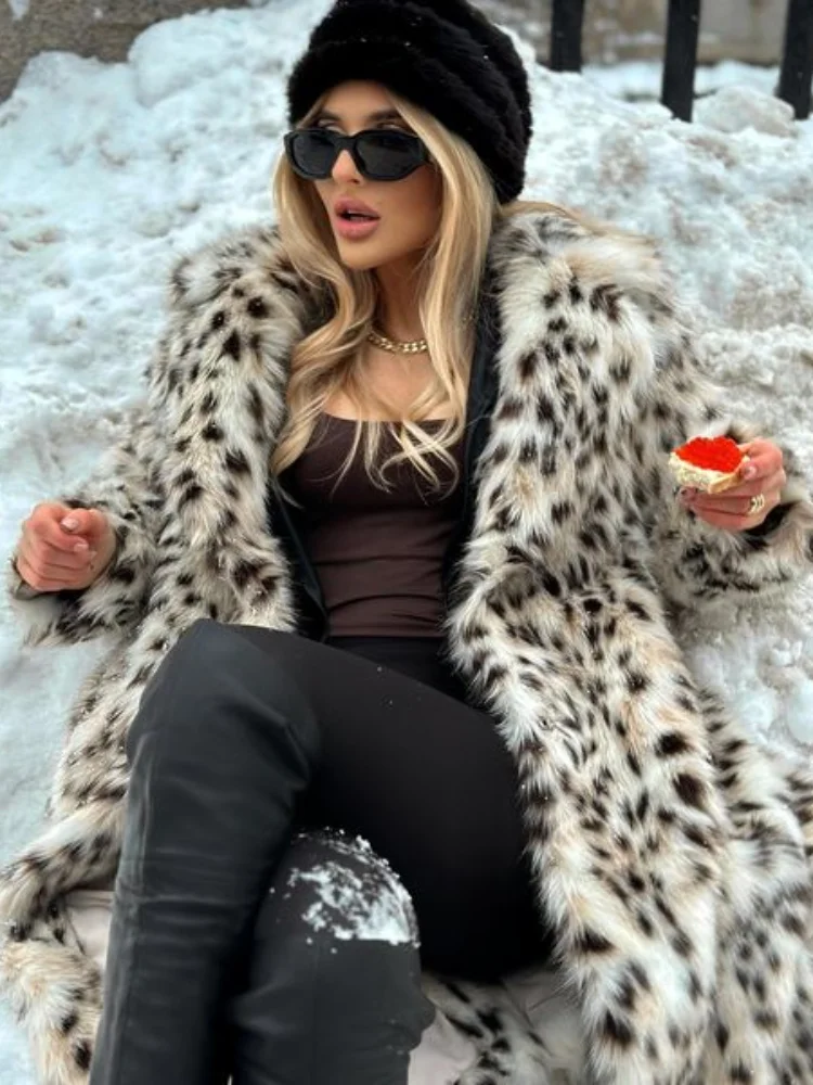 Leopard print Trenchcoat for women - Image 3