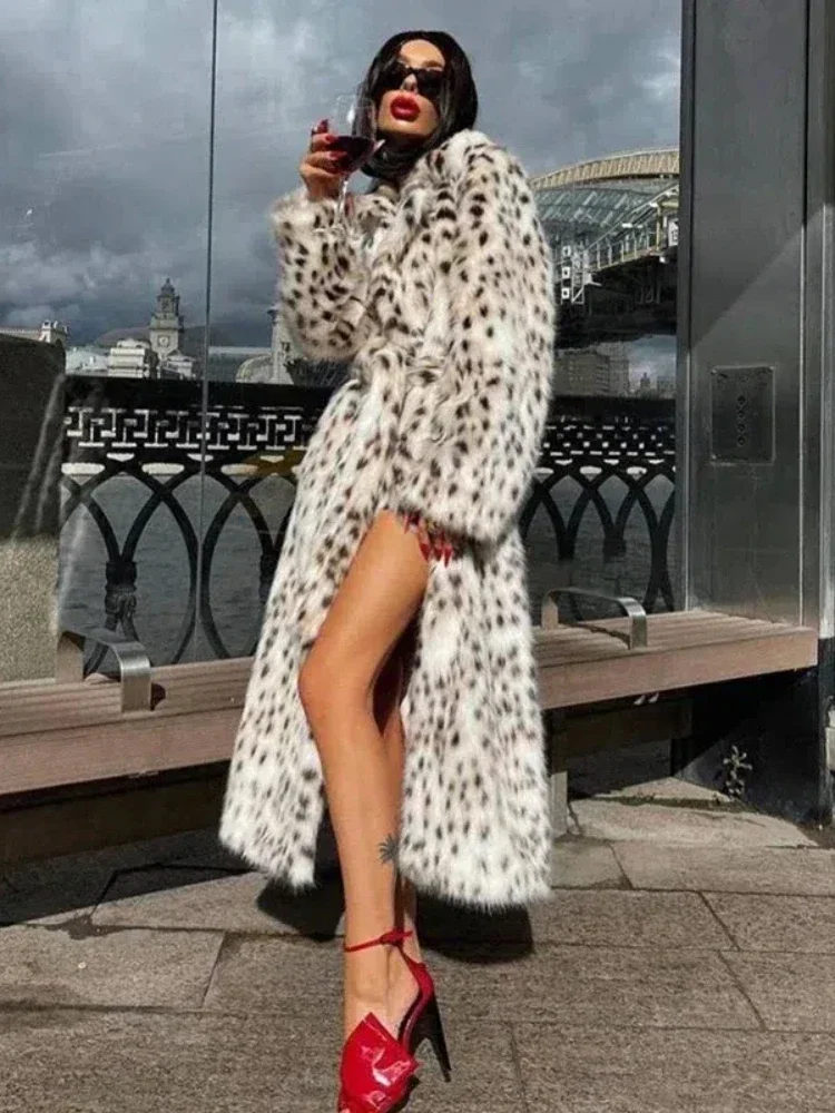 Leopard print Trenchcoat for women - Image 6