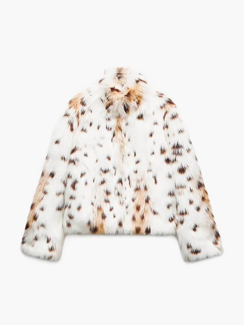 Leopard Velvetfur Coat – Statement Coat for Women with Bold Leopard Pattern - Image 8
