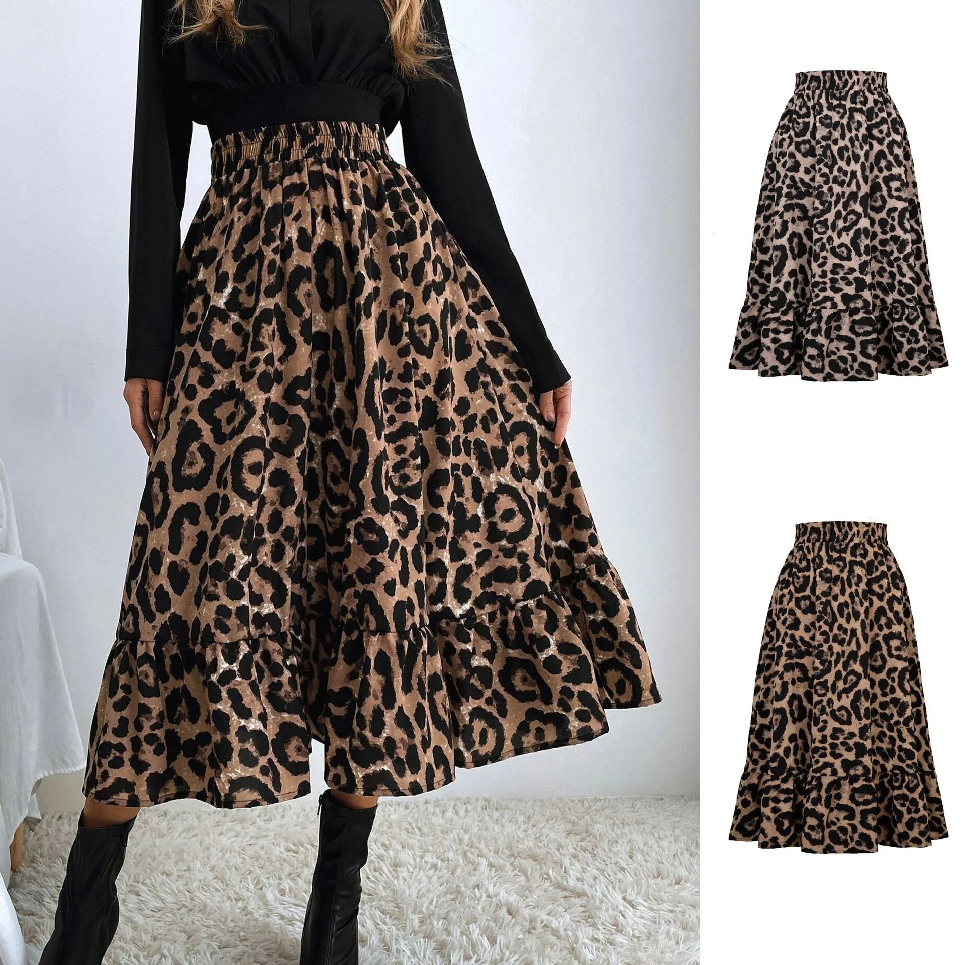 Lina - Leopard skirt for women - Image 4