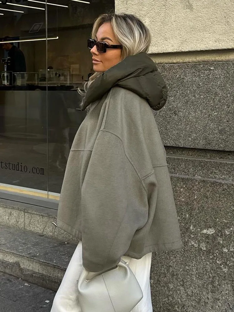 Matilda Oversized jacket with Hood for Women - Image 2