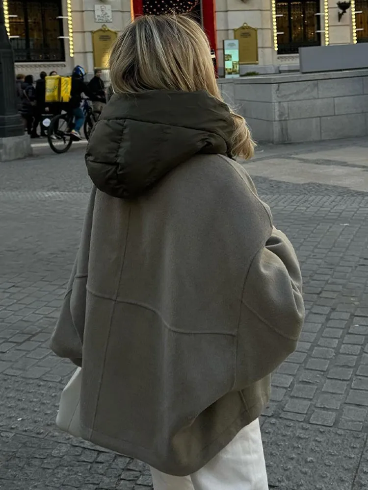 Matilda Oversized jacket with Hood for Women - Image 3