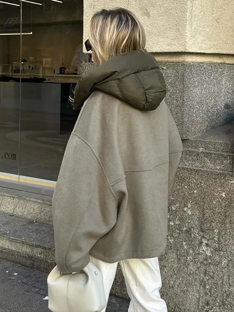 Matilda Oversized jacket with Hood for Women - Image 4