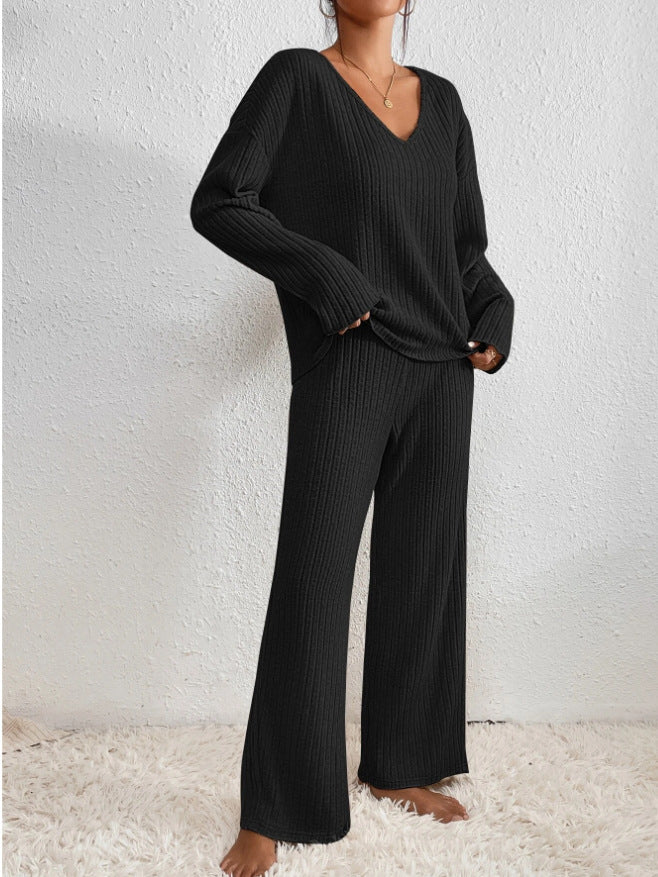 Mel Two-Piece Set | Comfortable Ribbed Knit Sweater and Pants - Image 4