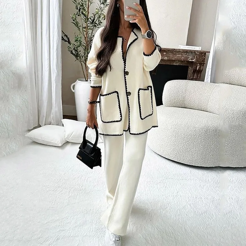 Miel Ladies pants and sweater set - Image 2