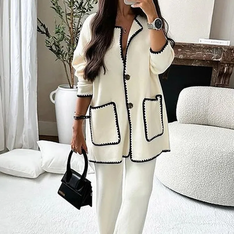 Miel Ladies pants and sweater set - Image 6