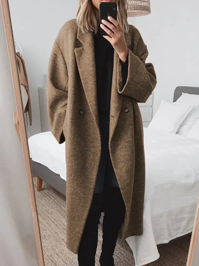 Fashionable warm long coat - Image 2