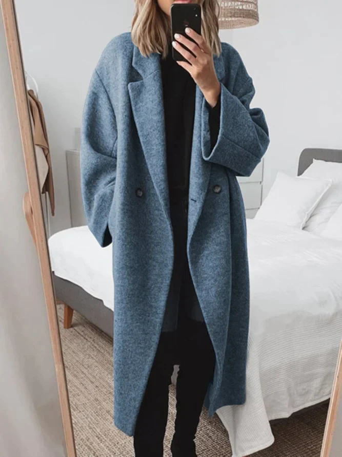 Fashionable warm long coat - Image 5