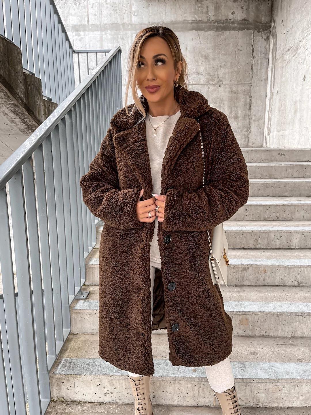 Nasra Fluffy Coat for Women - Image 10