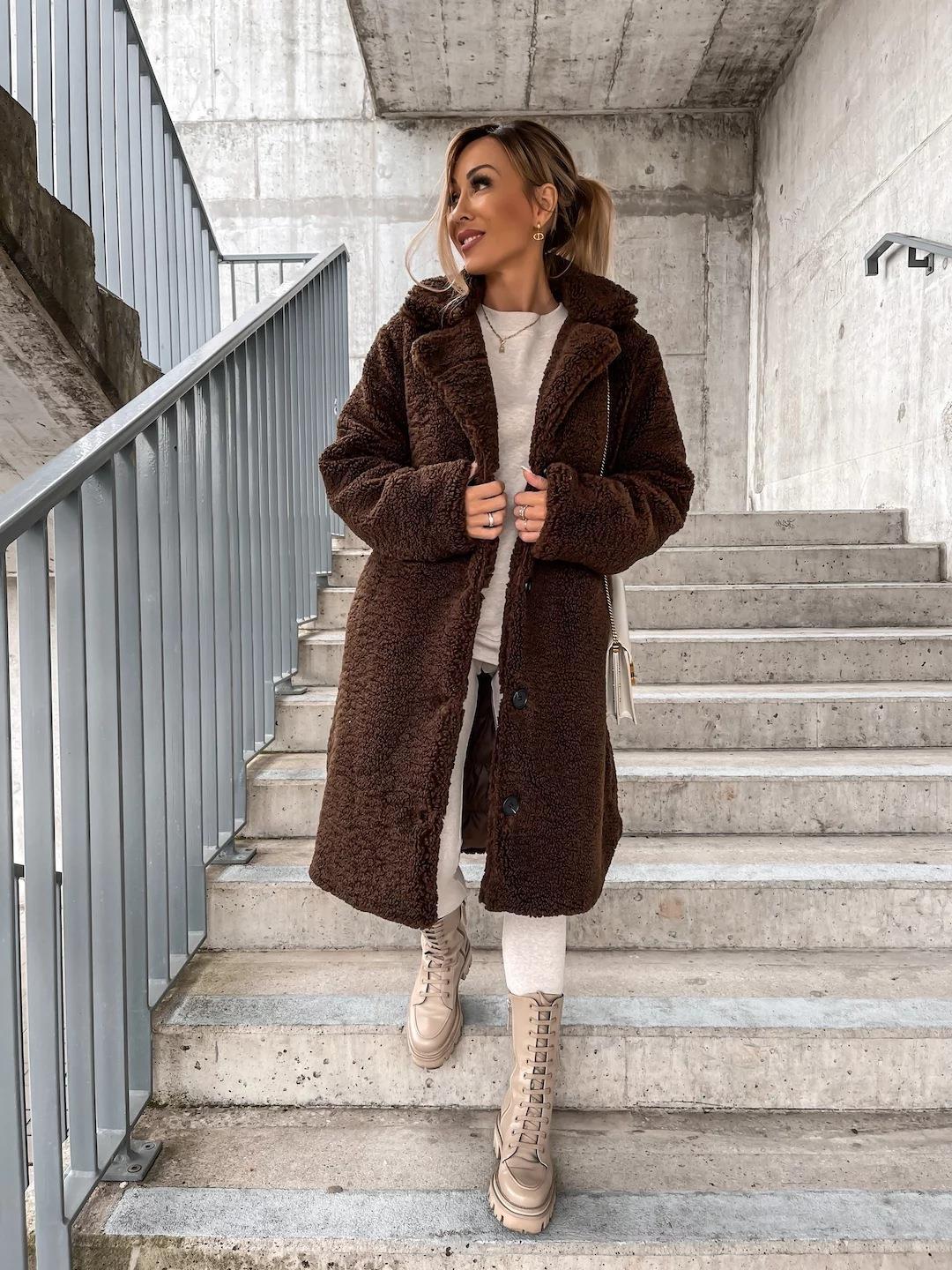 Nasra Fluffy Coat for Women - Image 9