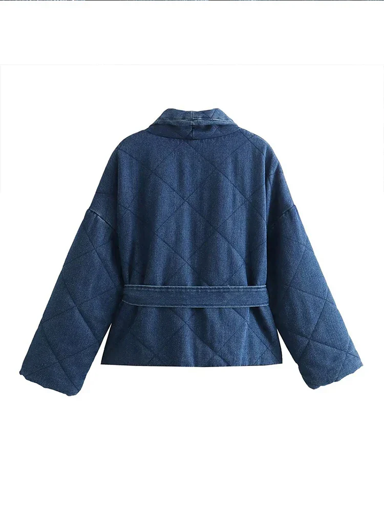 Nikki Denim Jacket with Buckle for Women - Image 6