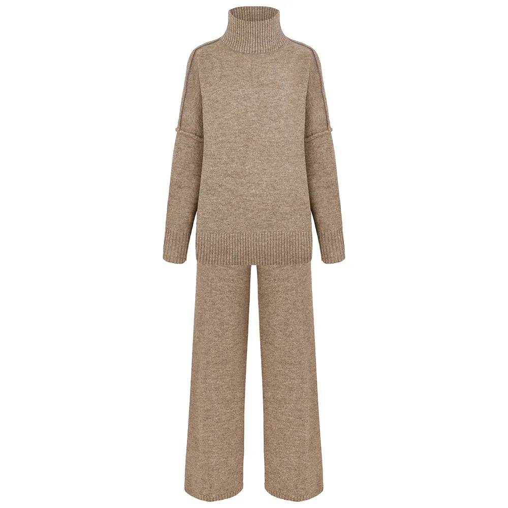 Women's Knitted Turtleneck Dress – Oversized Fit – Long Sleeves – Comfortable Style - Image 5