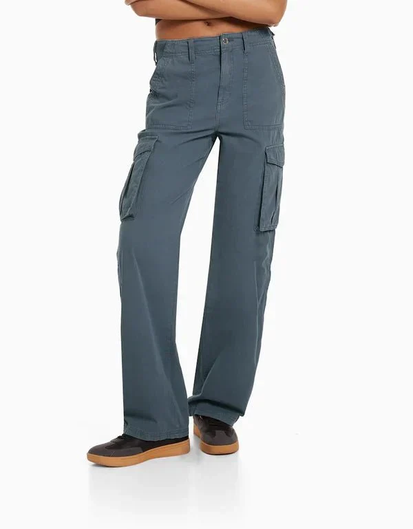 Women's Cargo Pants – Loose Fit – Multiple Pockets – Sturdy Casual Streetwear - Image 12
