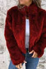 Women's Jacket - Faux Fur - High Collar - Regular Fit - Zipper Closure - Fashionable & Warm - Image 12