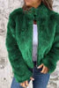 Women's Jacket - Faux Fur - High Collar - Regular Fit - Zipper Closure - Fashionable & Warm - Image 8