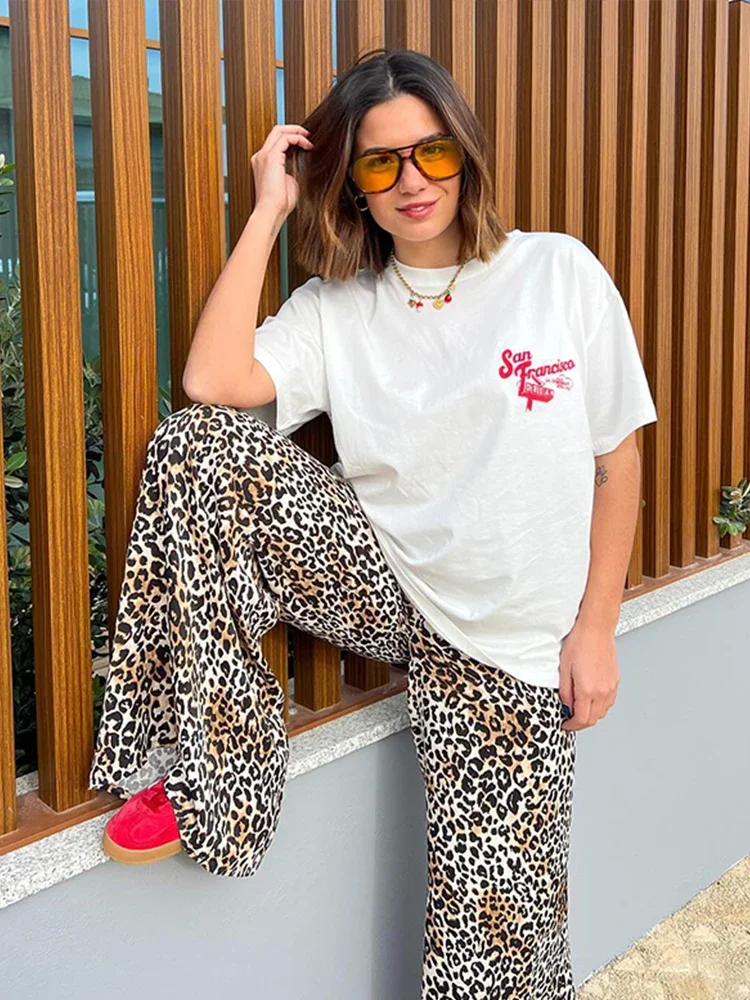 Ladies Pants - High Waist - Wide Legs - Loose Fitting Comfort - Fashionable Look - Image 4