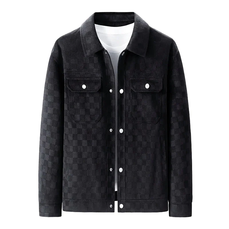 Theo Relaxed Fit Jacket | Collared Button Front Jacket - Image 2