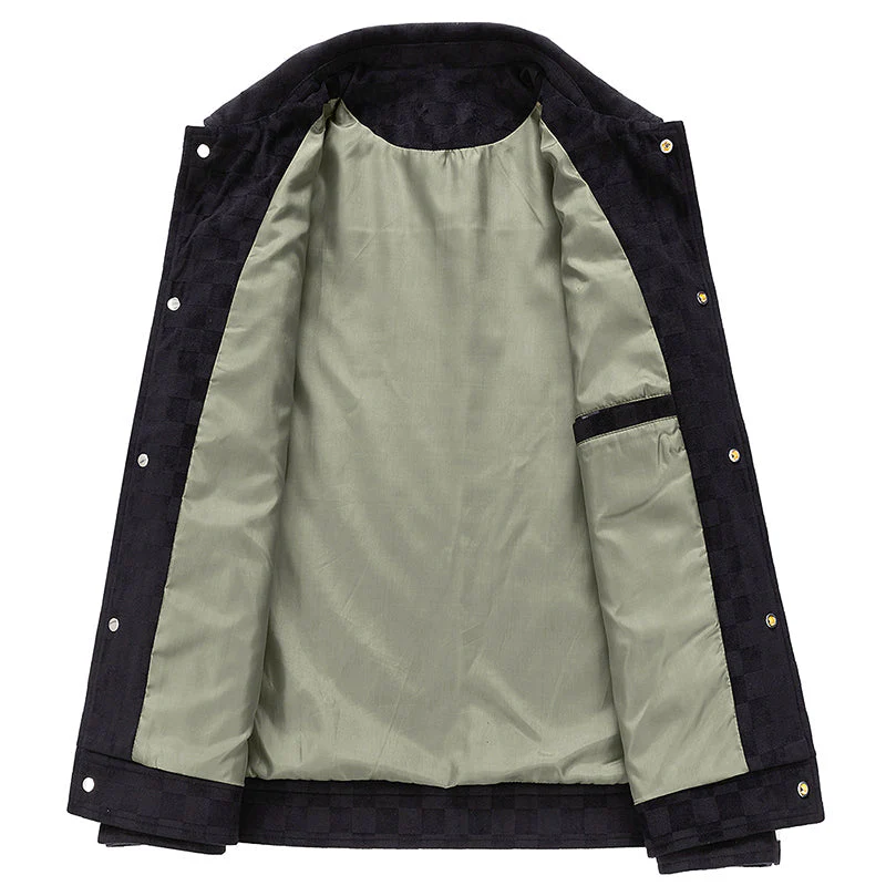 Theo Relaxed Fit Jacket | Collared Button Front Jacket - Image 4