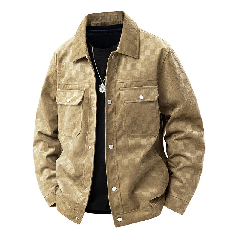 Theo Relaxed Fit Jacket | Collared Button Front Jacket - Image 5