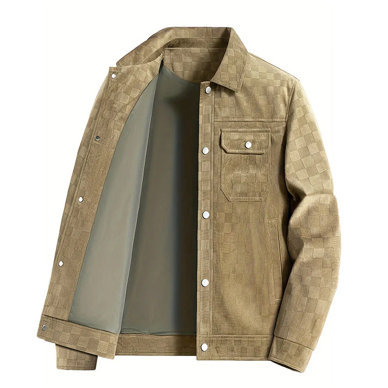 Theo Relaxed Fit Jacket | Collared Button Front Jacket - Image 6