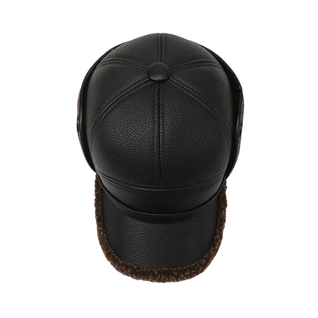 Theodore Structured Baseball Cap With Ear Flaps | Fleece Trim Baseball Cap with Ear Flaps - Image 5