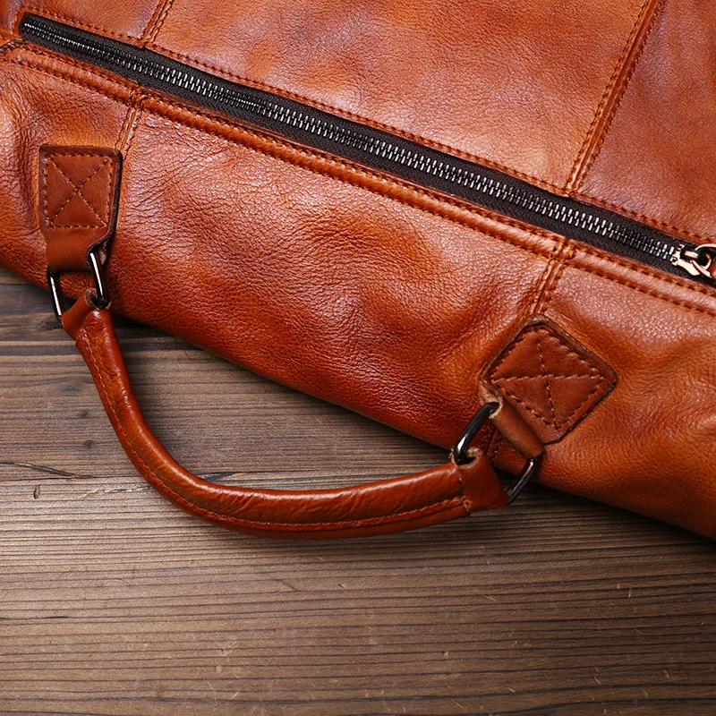 Theodore Vintage Briefcase | Top Handle Buckle Briefcase - Image 7