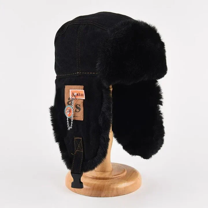 Theodore Standard Fit Trapper Hat | Ear Flaps Fur Lining Chin Strap Hat - Image 4