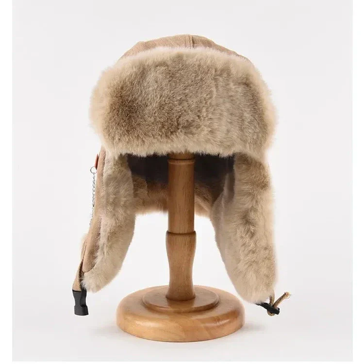 Theodore Standard Fit Trapper Hat | Ear Flaps Fur Lining Chin Strap Hat - Image 5