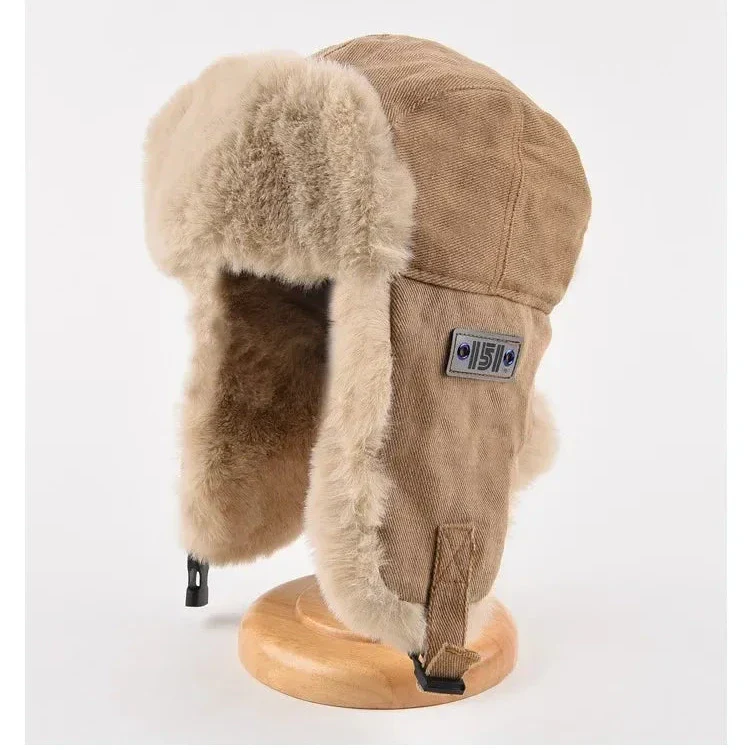 Theodore Standard Fit Trapper Hat | Ear Flaps Fur Lining Chin Strap Hat - Image 6