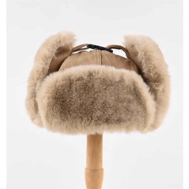 Theodore Standard Fit Trapper Hat | Ear Flaps Fur Lining Chin Strap Hat - Image 7
