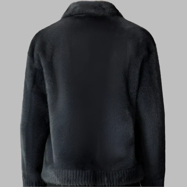 Theodore Fleece Regular Fit Collared Jacket | Button Front Side Pockets Jacket - Image 3