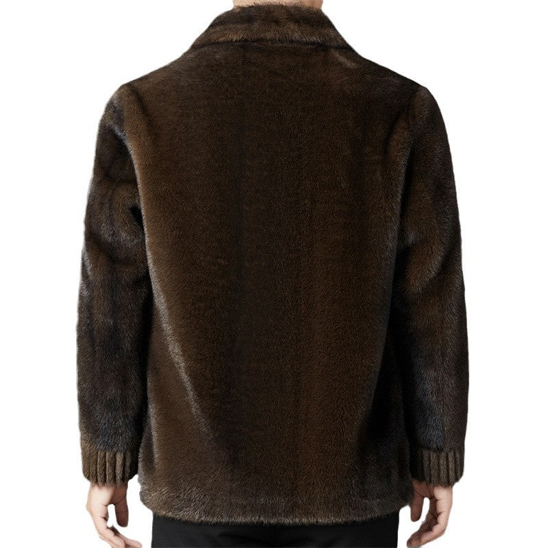 Theodore Fleece Regular Fit Collared Jacket | Button Front Side Pockets Jacket - Image 6