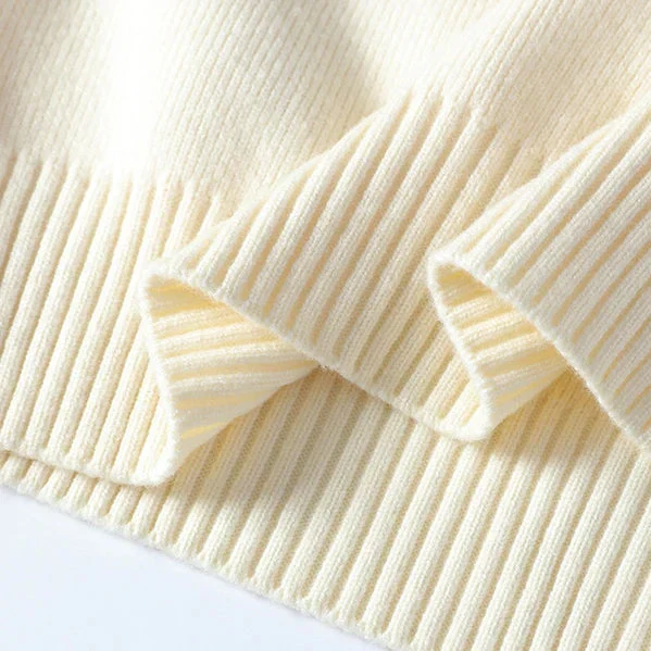 Thomas Colorblock Relaxed Fit Quarter Zip Sweater | Hip-Length Long Sleeve Sweater - Image 6