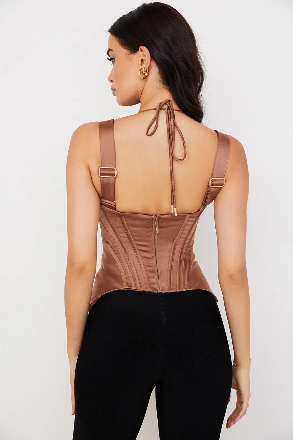 Ladies Corset Top – Fitted Model – Reinforced Cups – Adjustable Straps – Boning Structure - Image 2