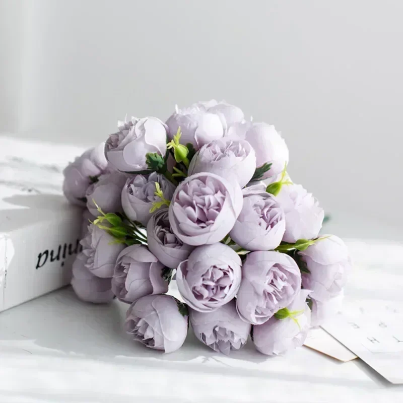 Traditional Silk Peony Arrangement - Image 2