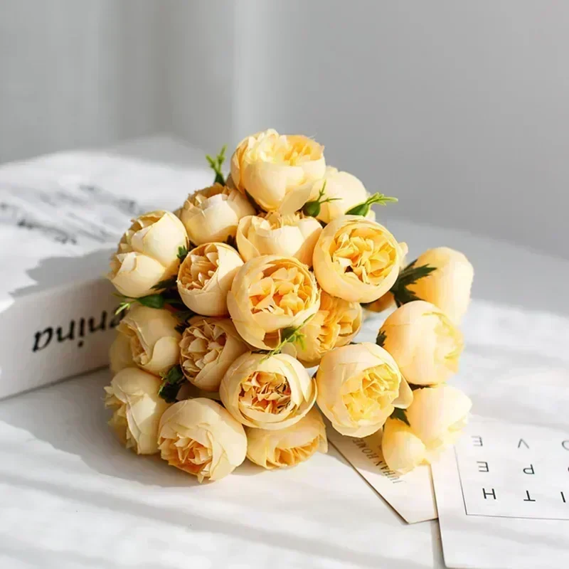 Traditional Silk Peony Arrangement - Image 3