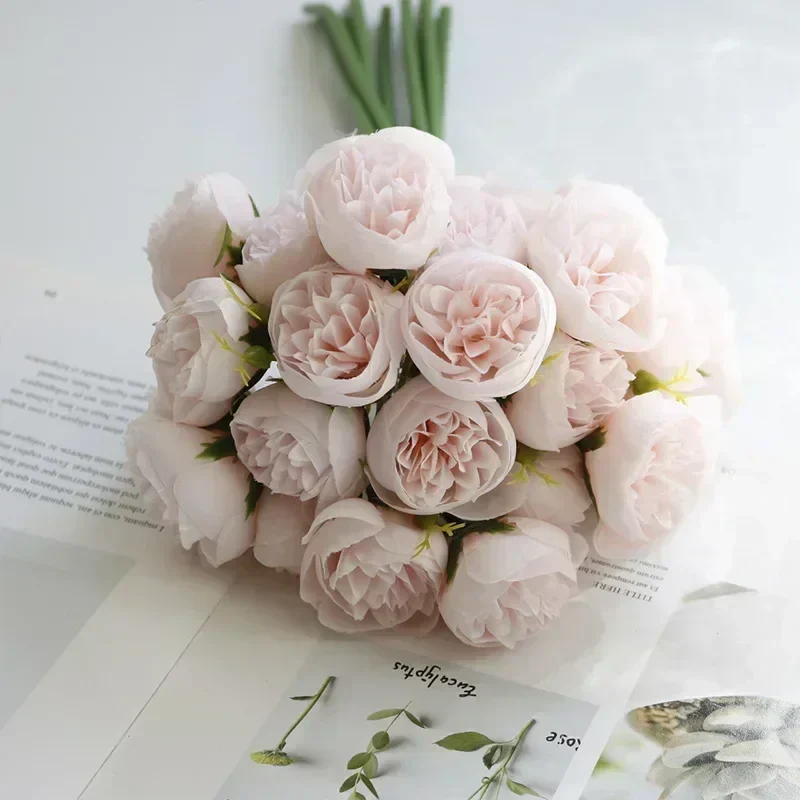 Traditional Silk Peony Arrangement - Image 5