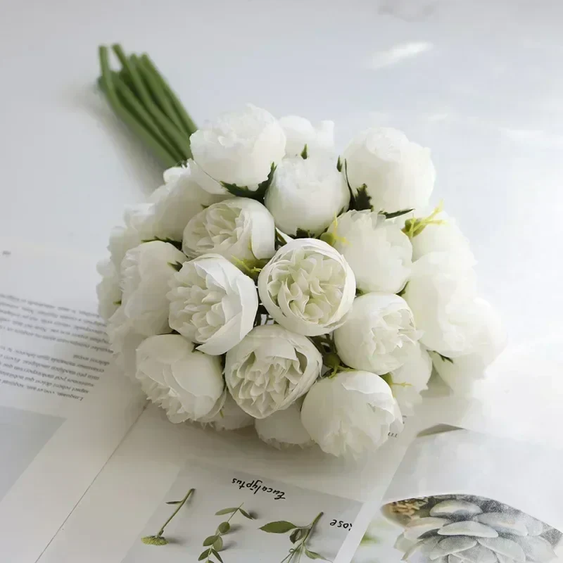 Traditional Silk Peony Arrangement - Image 6