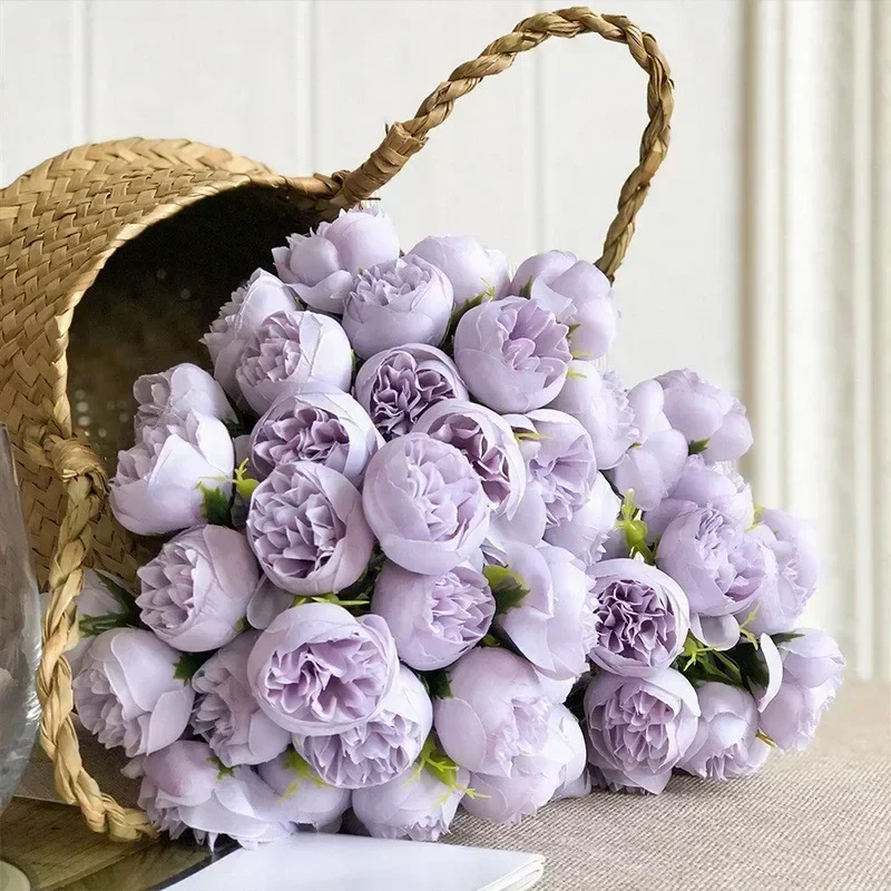 Traditional Silk Peony Arrangement - Image 9