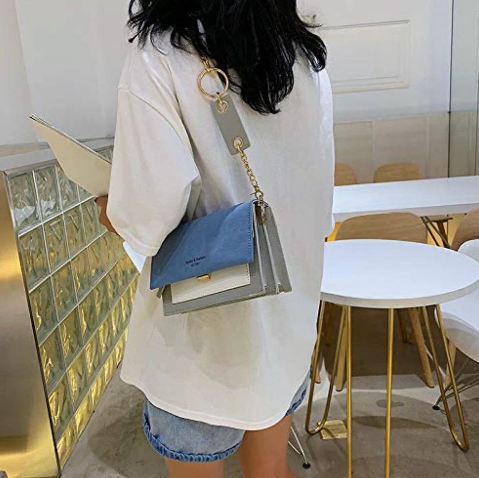 Ladies Crossbody Bag - Structured Design - Adjustable Strap - Gold-Colored Closure - Image 3