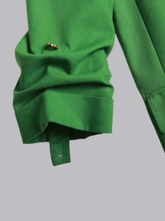 Women's Blazer - Tailored Fit - Single-Button Closure - Classic Lapels - Flap Pockets - Image 6