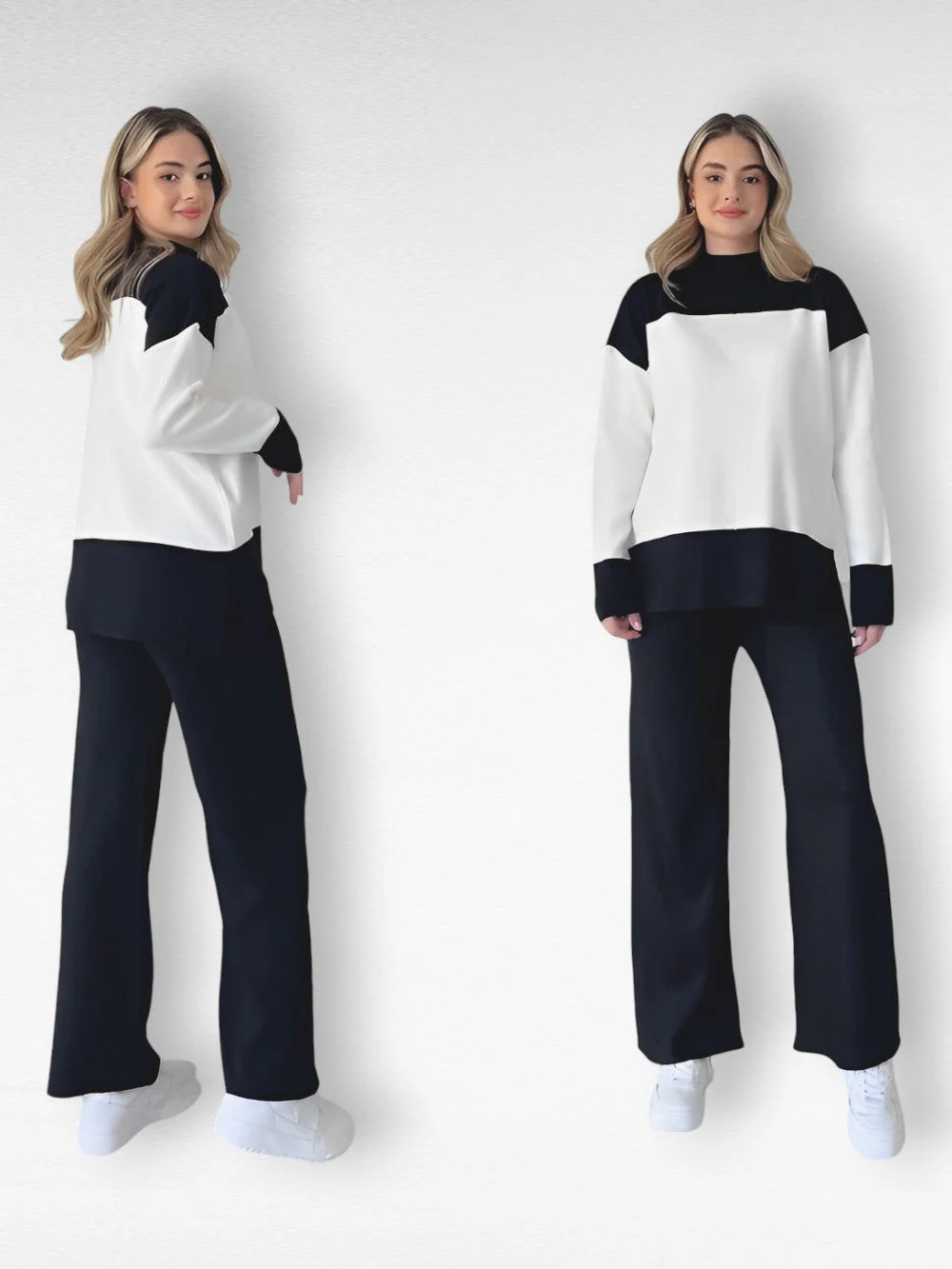 Women's Lounge Set – Wide Legs – Elastic Waist – Knitted Fabric – Relaxed Fit - Image 5