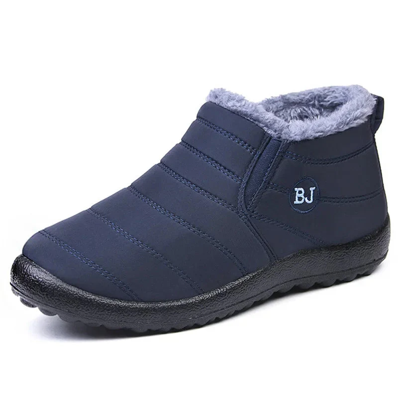 Men's Ankle Boots – Water-Repellent – Slip-On with Fleece Lining – Rubber Sole - Image 4