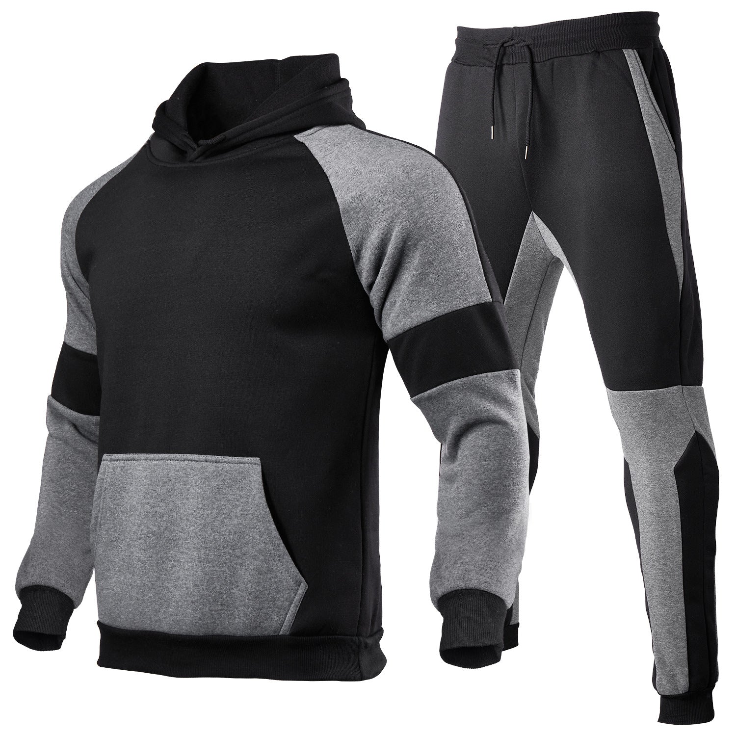 Unisex Hoodie and Jogging Pants Set – Relaxed Fit – Cotton – Contrast details - Image 5
