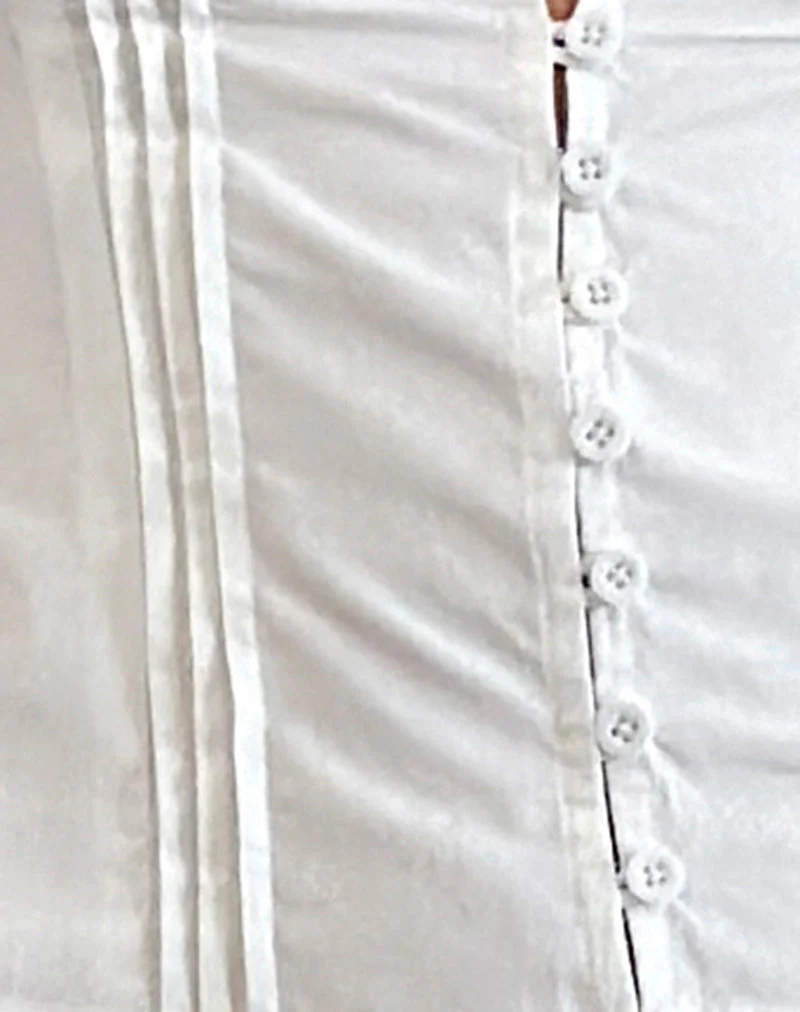 Ladies Blouse – Fitted Model – Short Puff Sleeves – V-Neck with Lace – Stretch Comfort - Image 5