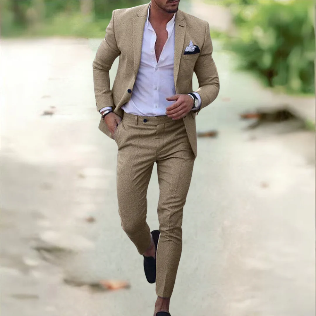 Men's Suit - Slim Fit - Single-Breasted - Notch Lapel - Modern Business Look - Image 3